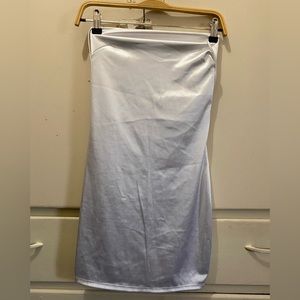 Silk-like body con dress.